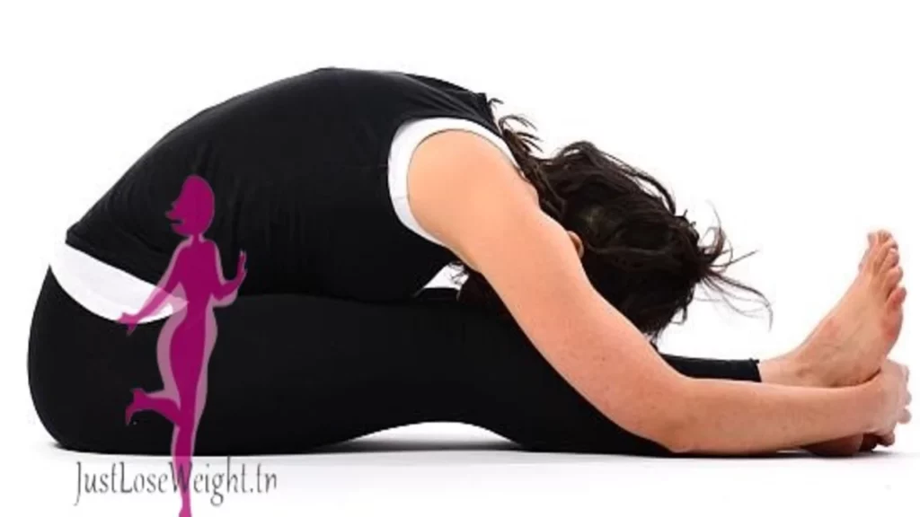 Abdominal slimming yoga Paschimottanasana