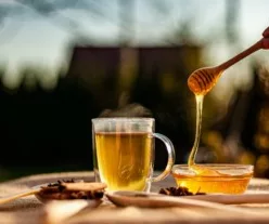 honey with warm water